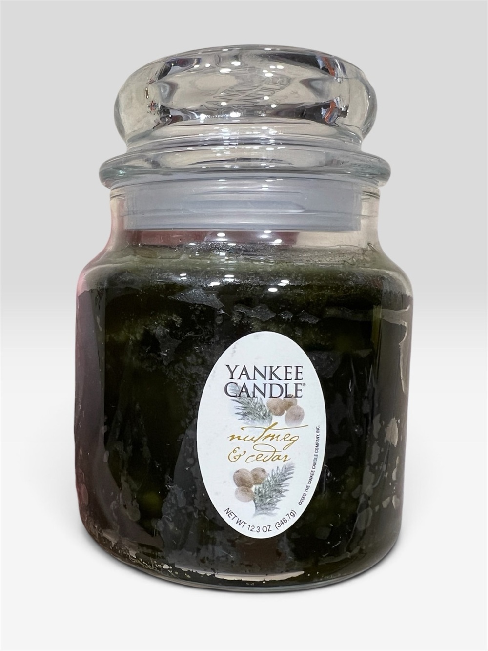 Yankee Candle Nutmeg & Cedar Large Jar Candle - Dark Green